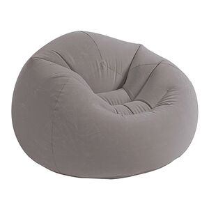 Intex 1-Seater Inflatable Portable Beanless Bag Lounger Chair Grey 42 x 41inch